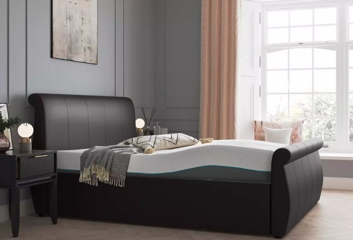 Dreams Lucia Brown Grade B Faux Leather Small Double Sleepmotion Bed Frame RRP £1298