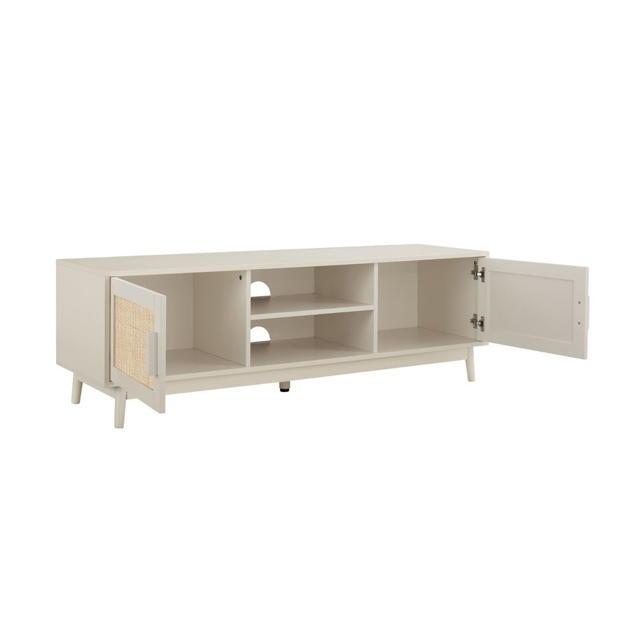 DUS-CC2-00063 Grade-B Dusk Isla 140cm TV Unit - Cream RRP £134.00
