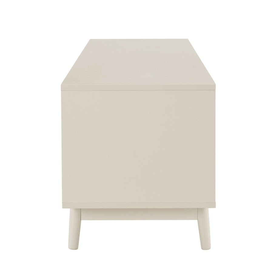 DUS-CC2-00063 Grade-B Dusk Isla 140cm TV Unit - Cream RRP £134.00
