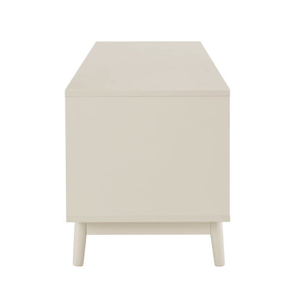 DUS-CC2-00063 Grade-B Dusk Isla 140cm TV Unit - Cream RRP £134.00