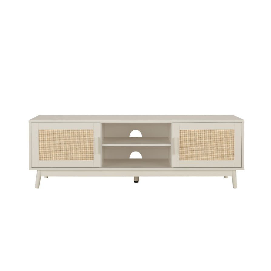 DUS-CC2-00063 Grade-B Dusk Isla 140cm TV Unit - Cream RRP £134.00