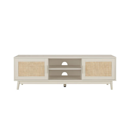 DUS-CC2-00063 Grade-B Dusk Isla 140cm TV Unit - Cream RRP £134.00