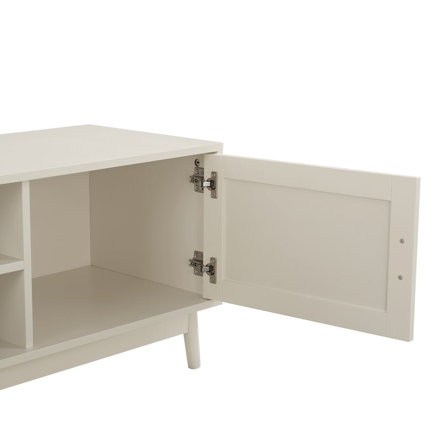 DUS-CC2-00063 Grade-B Dusk Isla 140cm TV Unit - Cream RRP £134.00