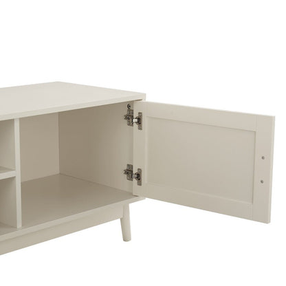 DUS-CC2-00063 Grade-B Dusk Isla 140cm TV Unit - Cream RRP £134.00