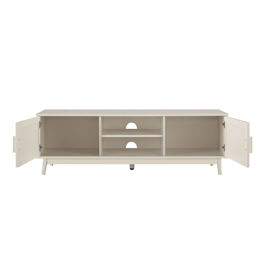 DUS-CC2-00063 Grade-B Dusk Isla 140cm TV Unit - Cream RRP £134.00