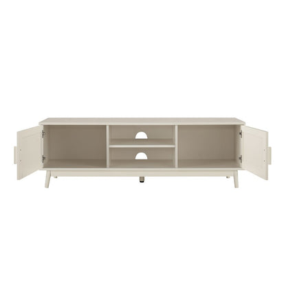 DUS-CC2-00063 Grade-B Dusk Isla 140cm TV Unit - Cream RRP £134.00