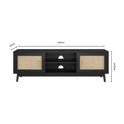 DUS-CC2-00063 Grade-B Dusk Isla 140cm TV Unit - Cream RRP £134.00
