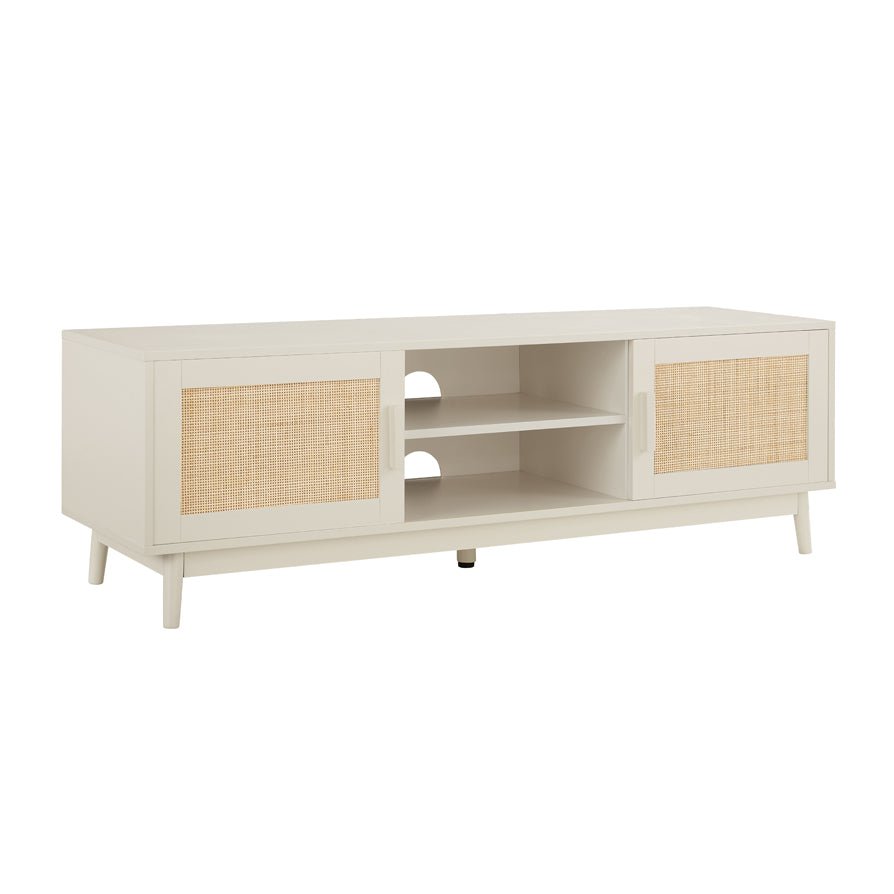 DUS-CC2-00063 Grade-B Dusk Isla 140cm TV Unit - Cream RRP £134.00