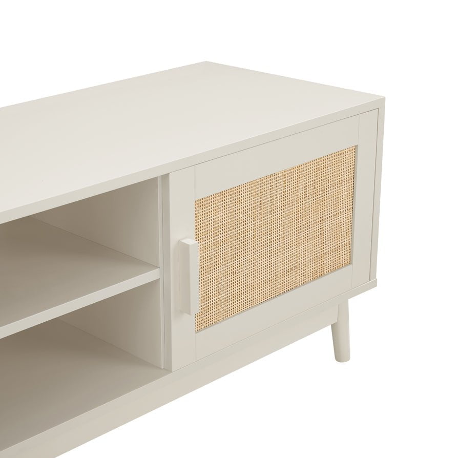 DUS-CC2-00063 Grade-B Dusk Isla 140cm TV Unit - Cream RRP £134.00