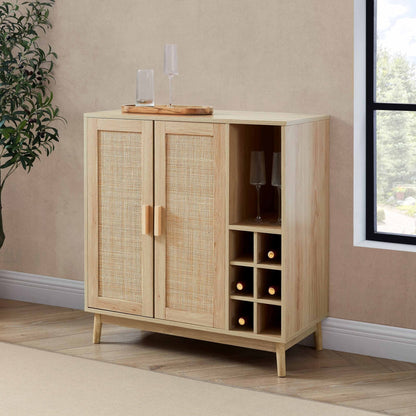 DUS-CC2-09004 Grade-B Dusk Isla Drinks Cabinet - Natural RRP £142.00