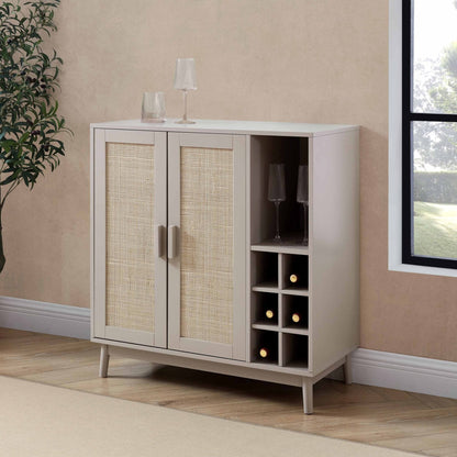 DUS-CC2-08639 Grade-B Dusk Isla Drinks Cabinet - Taupe RRP £142.00