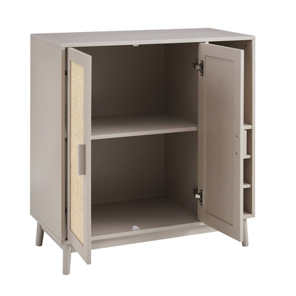 DUS-CC2-08639 Grade-B Dusk Isla Drinks Cabinet - Taupe RRP £142.00