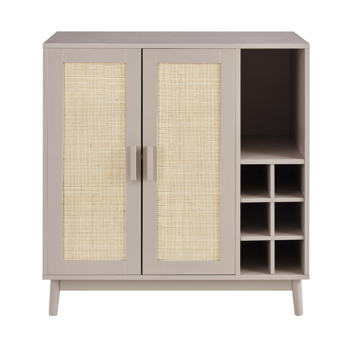 DUS-CC2-08639 Grade-B Dusk Isla Drinks Cabinet - Taupe RRP £142.00