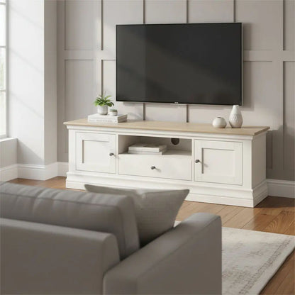 Roseland Grade B Furniture Linden Cream 150cm TV Unit RRP £395
