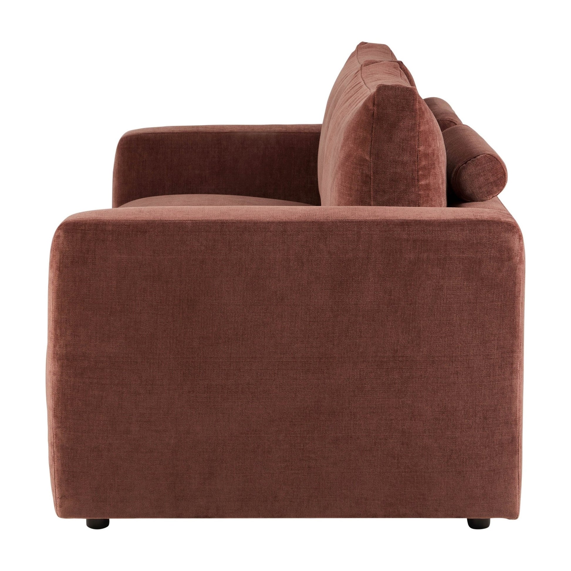 Dusk Grade B Chicago Chenille Dark Rust 3 Seater Sofa RRP £512