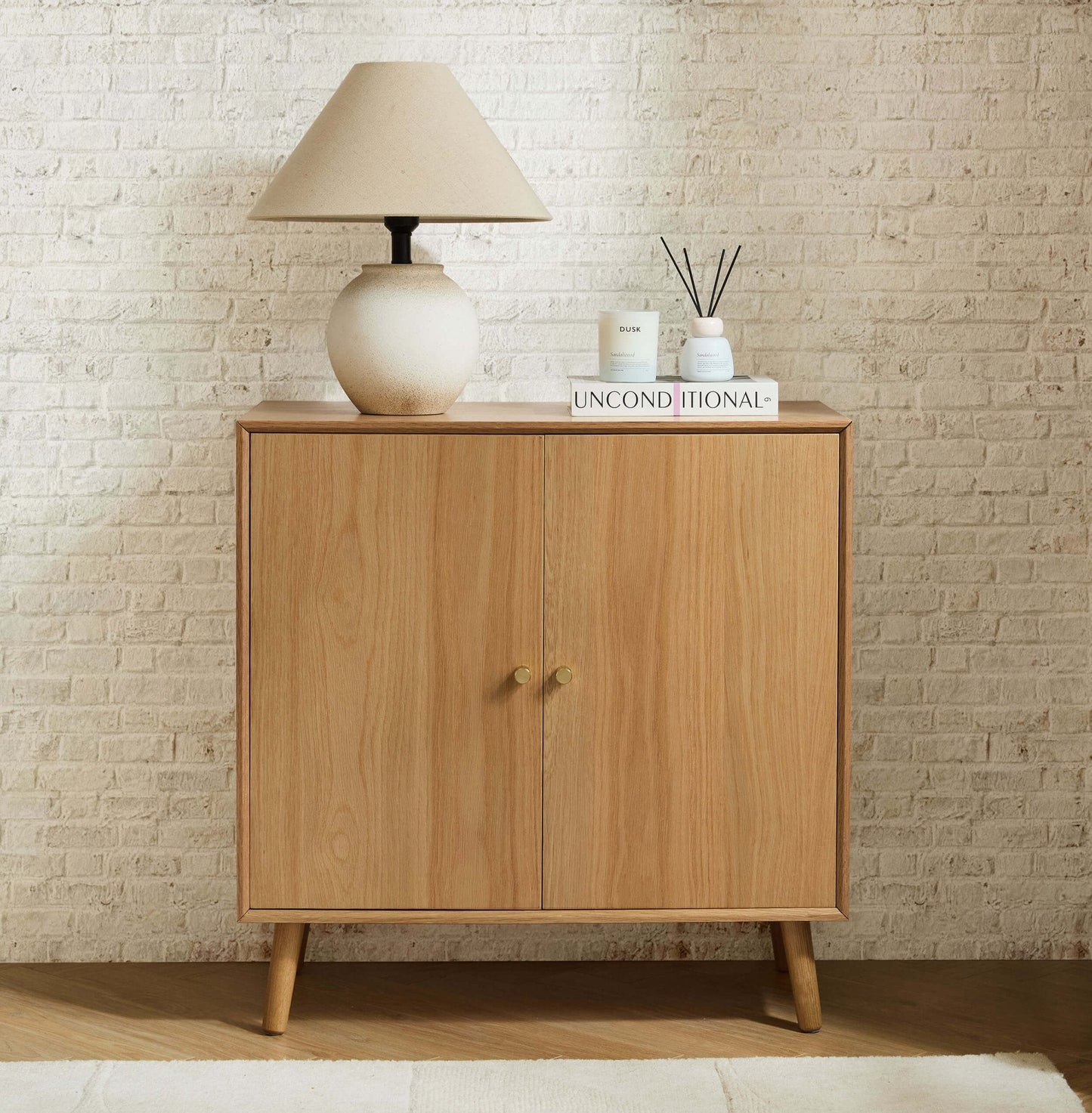 Dusk Grade B Heidi Light Oak 2 Door Sideboard RRP £259