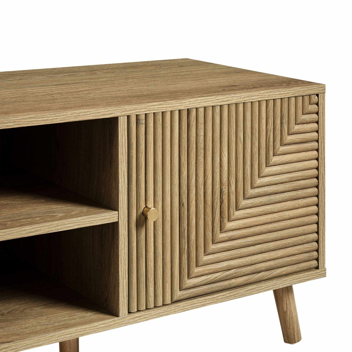 Dusk Grade B Dora Light Wood TV Unit for TVs up to 60" RRP £209