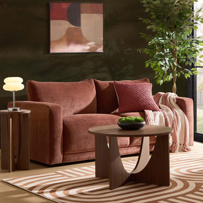 Dusk Grade B Chicago Chenille Dark Rust 3 Seater Sofa RRP £512
