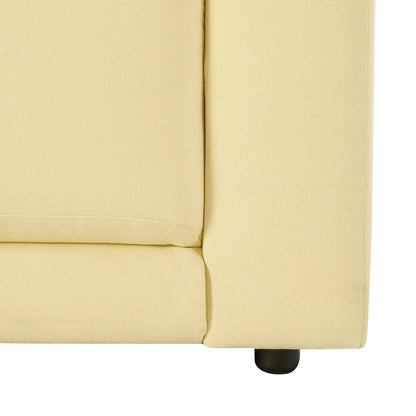 Dusk Chicago Grade B Butter Yellow Velvet Loveseat RRP £329