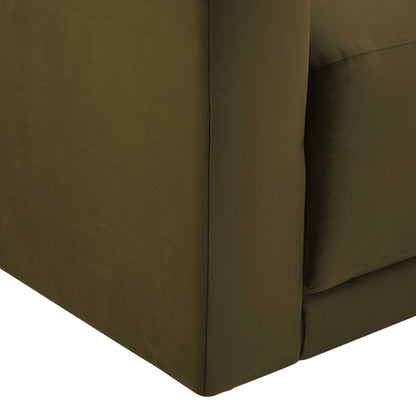 Dusk Grade B Chicago Rich Green Velvet 3 Seater Sofa RRP £569