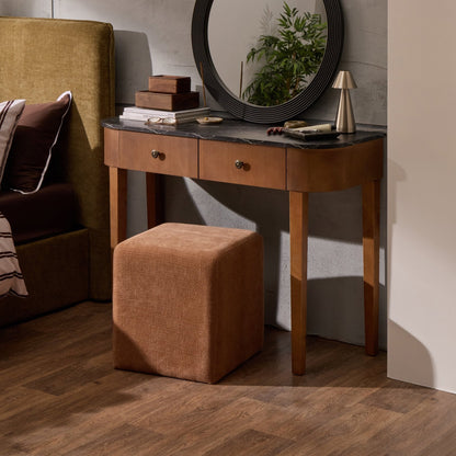 Dusk Grade B Tilda Mid Wood & Marble Top Console Table RRP £199.99