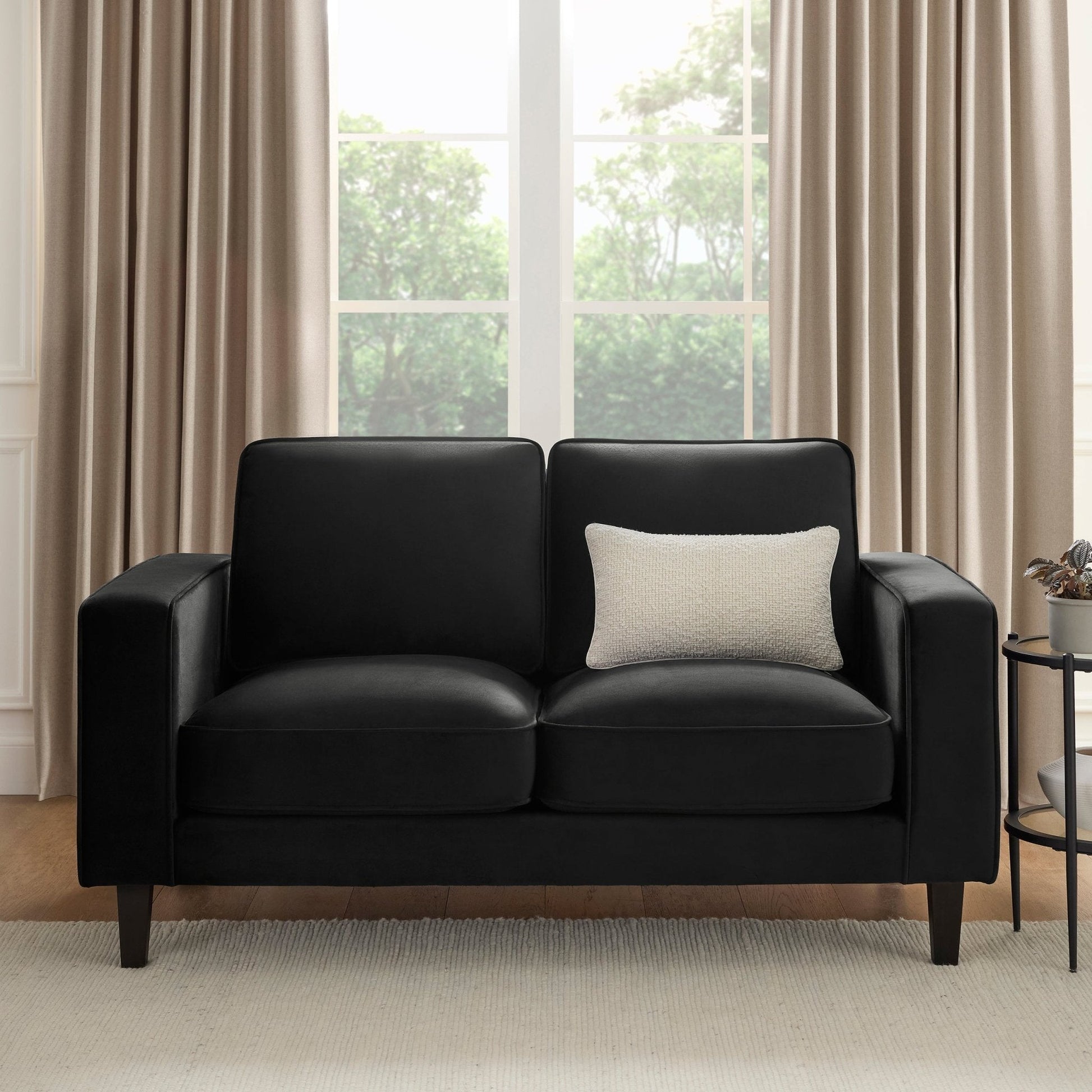 Dusk Soho Grade B Ink Velvet 2 Seater Sofa RRP £459