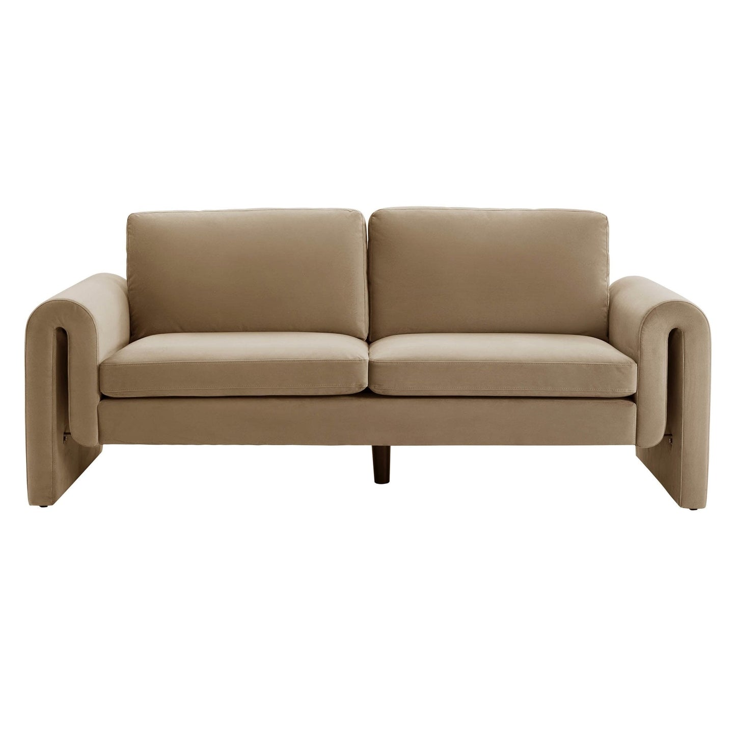 Dusk Grade B Marseille Latte Velvet 3 Seater Sofa RRP £450.00