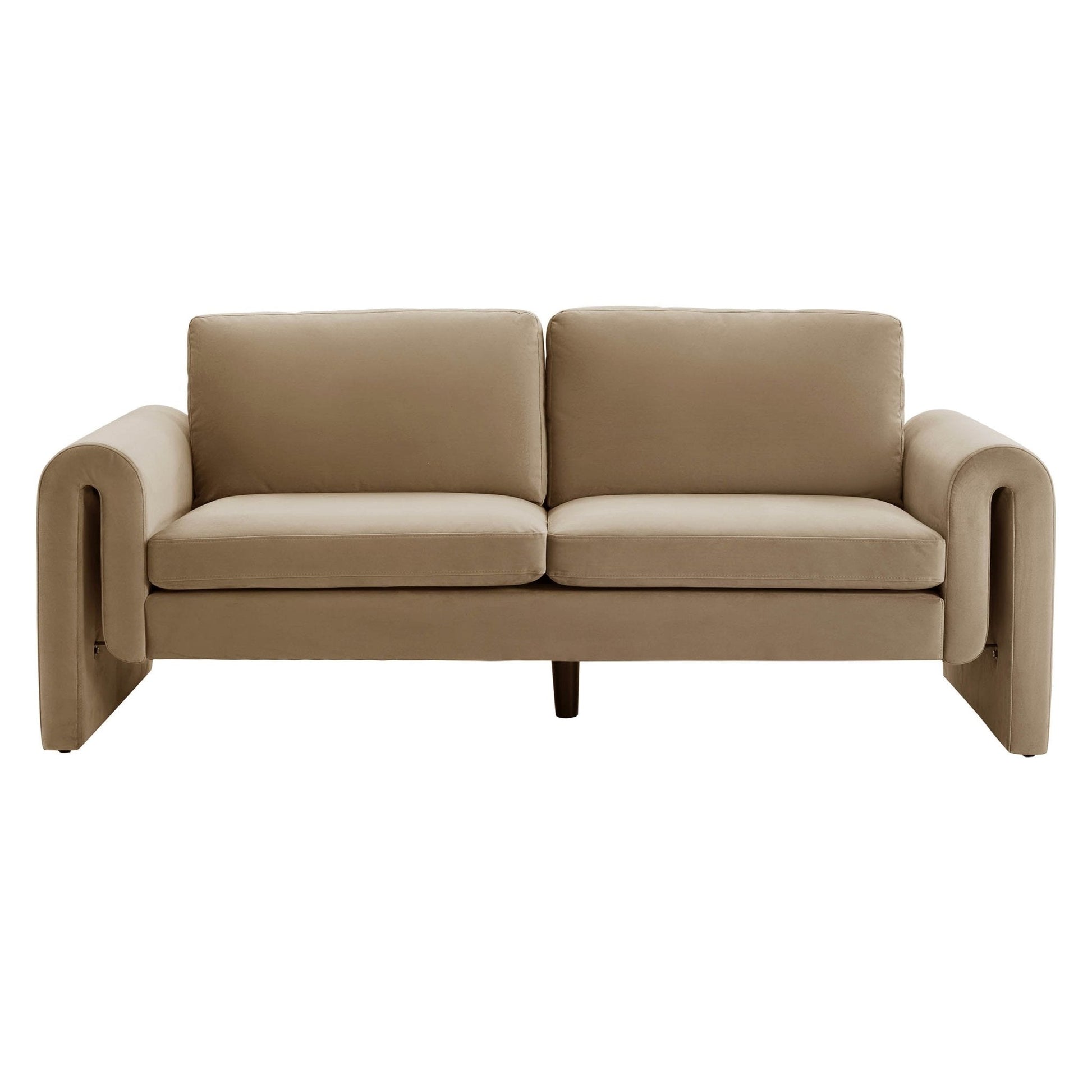 Dusk Grade B Marseille Latte Velvet 3 Seater Sofa RRP £450.00