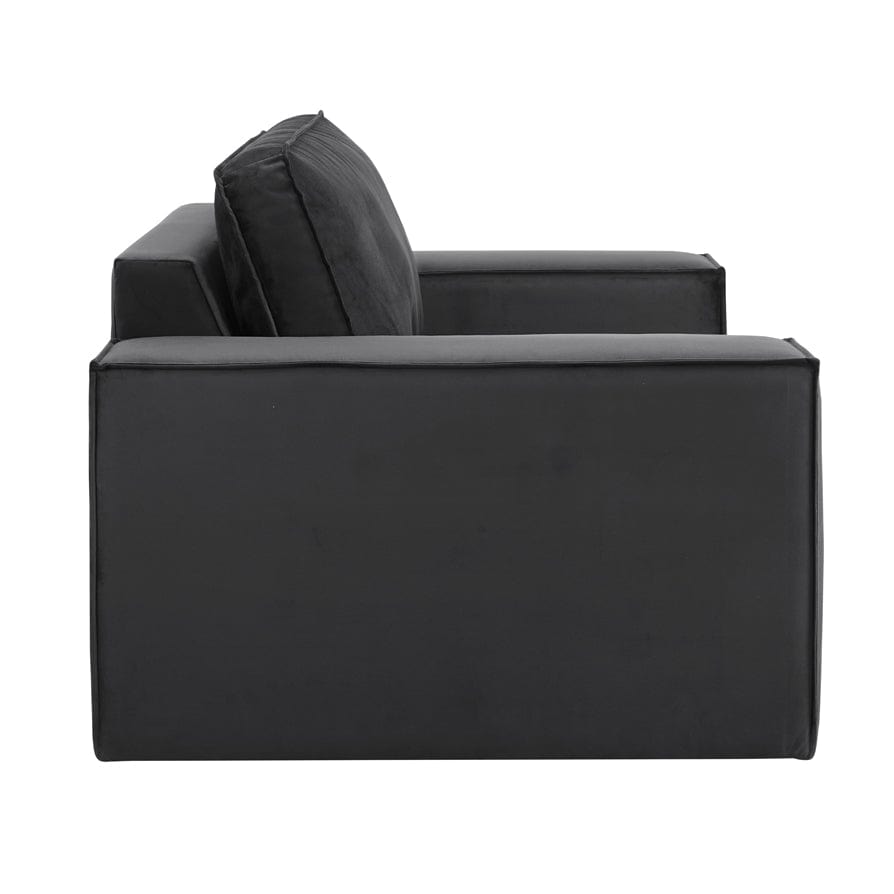 Dusk Grade B Brooklyn Ink Velvet Loveseat RRP £440