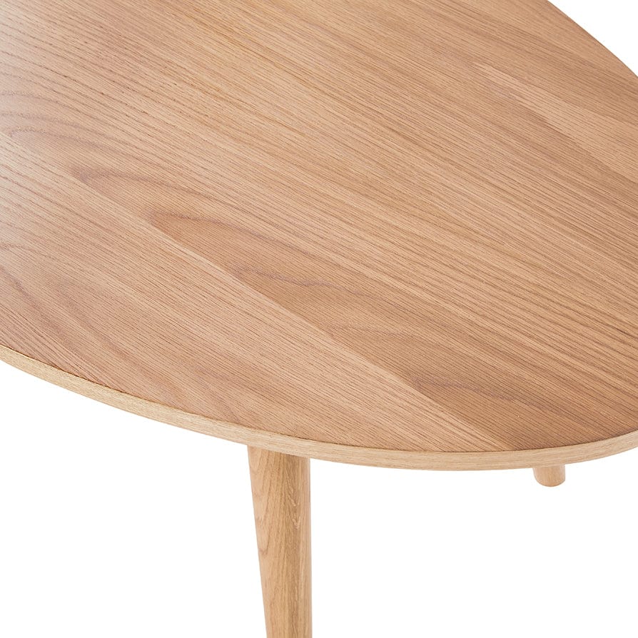 Dusk Heidi Grade B Solid Light Oak Oval Coffee Table RRP £209