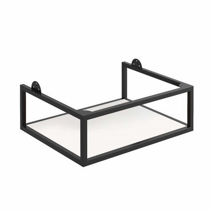 Scudo Grade A Ambience Grey & Black 800mm LED Wall-Hung Vanity Unit & Frame RRP £946