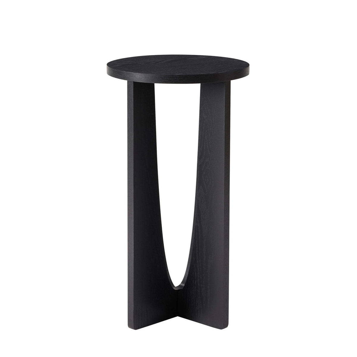 DUS-CC2-09042 Grade-B Dusk Lana Round Side Table - Black RRP £49.00