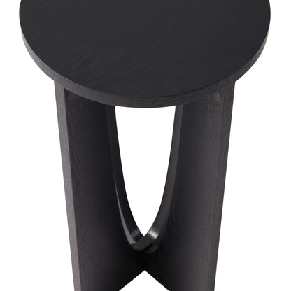 DUS-CC2-09042 Grade-B Dusk Lana Round Side Table - Black RRP £49.00
