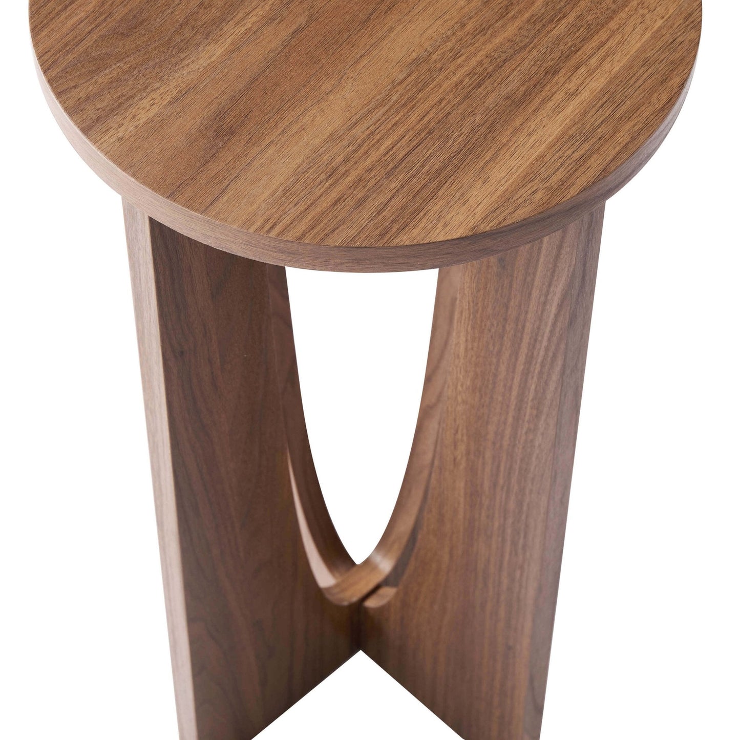 DUS-CC2-05446 Grade-B Dusk Lana Round Side Table - Medium Wood RRP £49.00