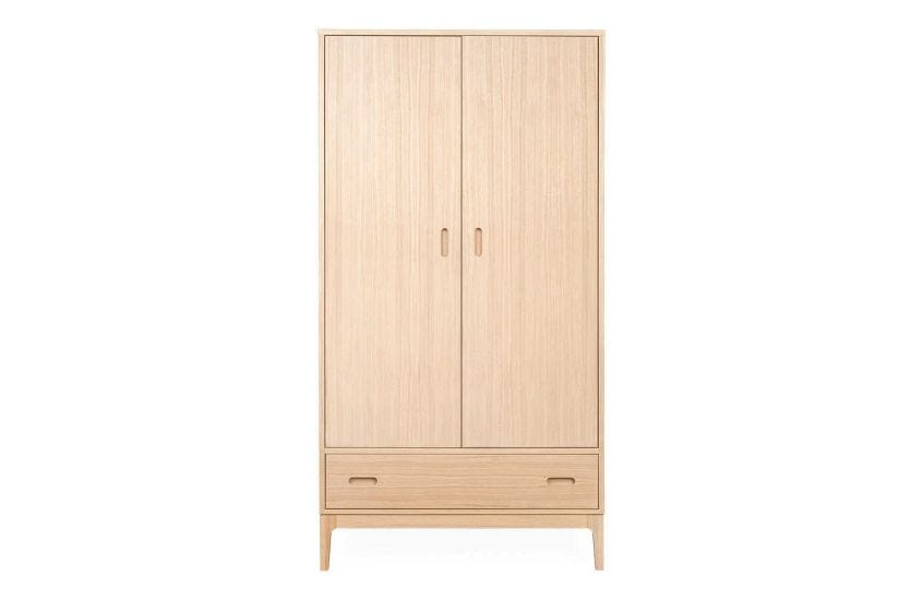 Heals Morten Grade B Washed Oak Double Wardrobe RRP £1099