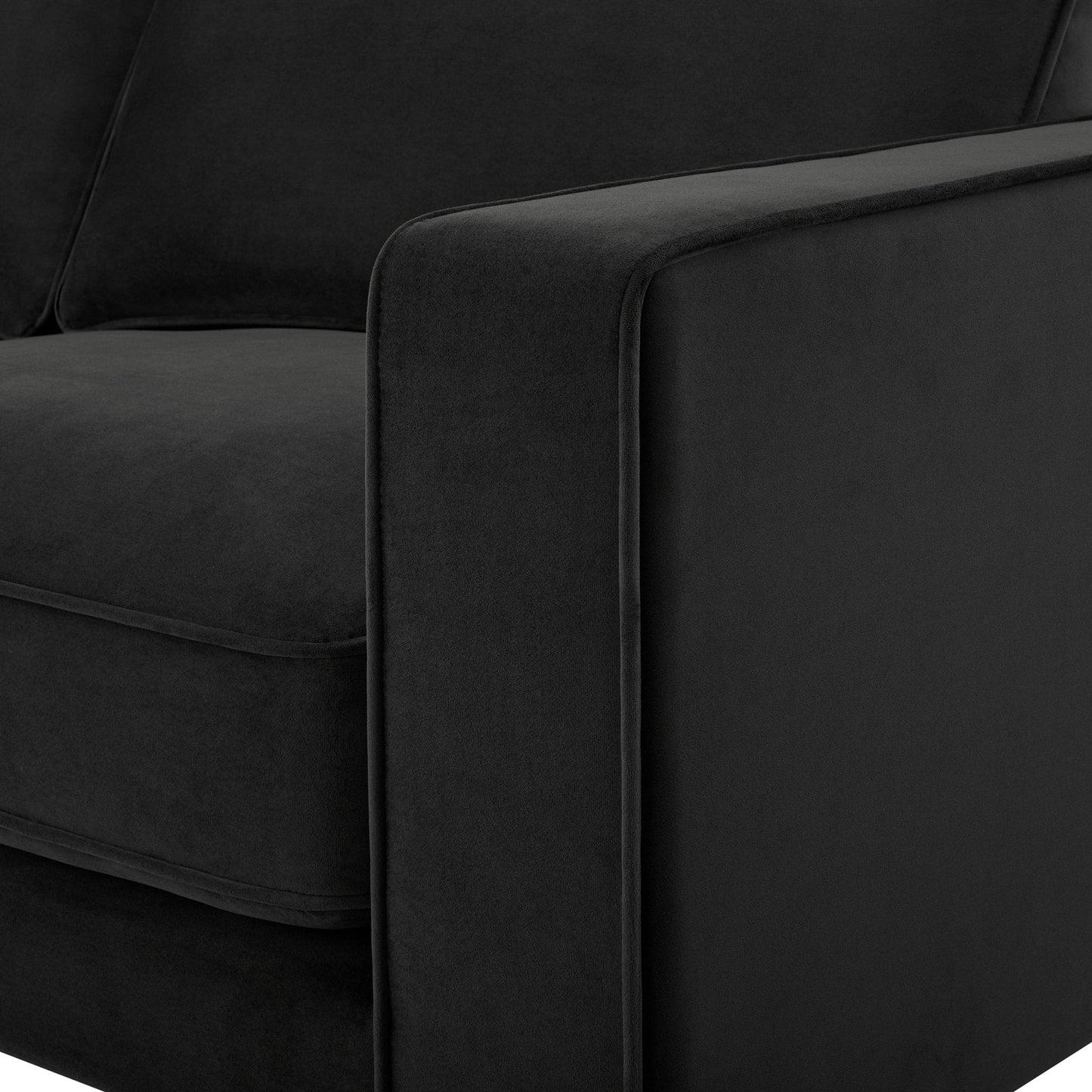 Dusk Grade B Soho Ink Velvet 3 Seater Sofa RRP £569
