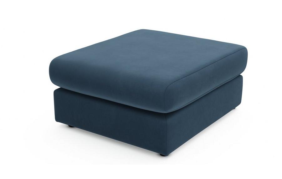 CCY-STO-00453 Grade-C1 DFS Lovise Push Up Footstool in Navy RRP £299.00