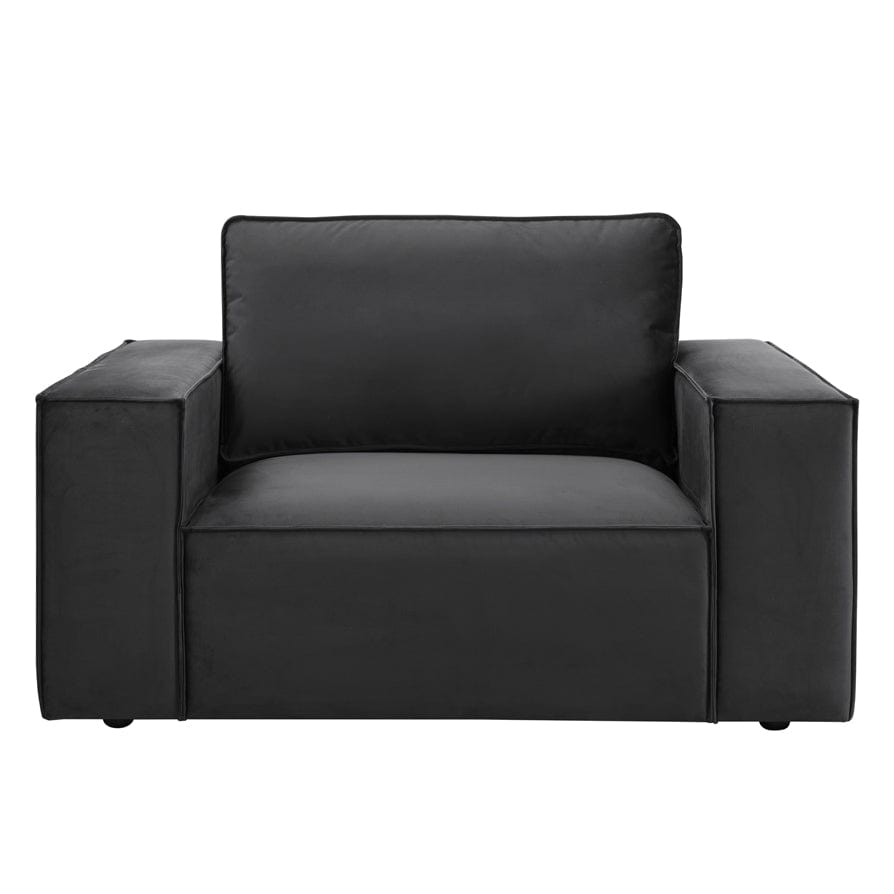 Dusk Grade B Brooklyn Ink Velvet Loveseat RRP £440