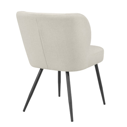 DUS-CC2-05229 Grade-B Dusk Mabel Linen Natural Set of 2 Dining Chairs RRP £159.00