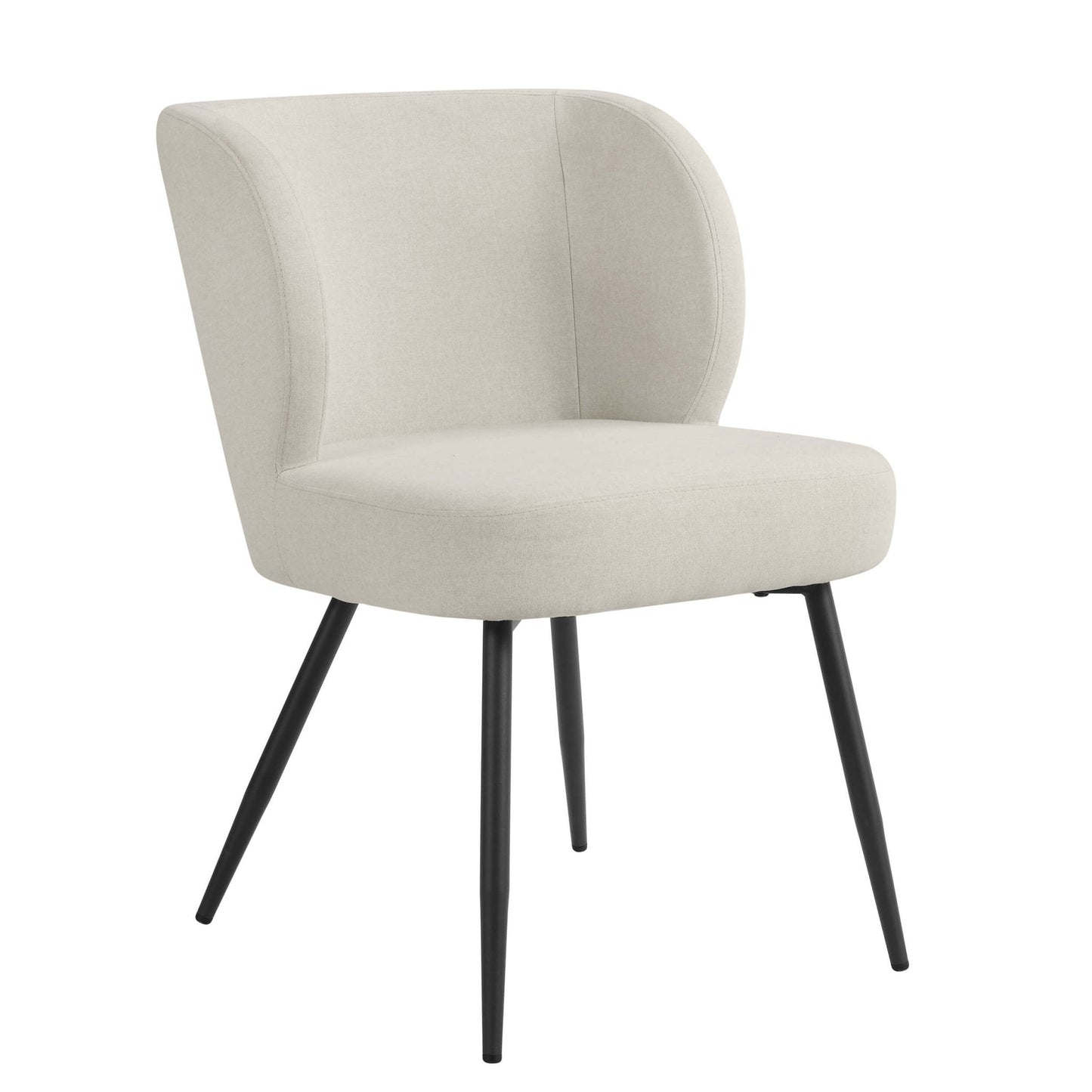 DUS-CC2-05229 Grade-B Dusk Mabel Linen Natural Set of 2 Dining Chairs RRP £159.00