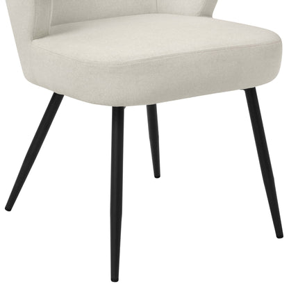 DUS-CC2-05229 Grade-B Dusk Mabel Linen Natural Set of 2 Dining Chairs RRP £159.00