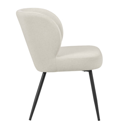 DUS-CC2-05229 Grade-B Dusk Mabel Linen Natural Set of 2 Dining Chairs RRP £159.00