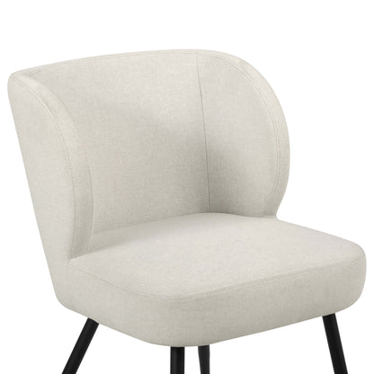 DUS-CC2-05229 Grade-B Dusk Mabel Linen Natural Set of 2 Dining Chairs RRP £159.00