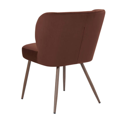 DUS-CC2-06528 Grade-B Dusk Mabel Set of 2 Dining Chairs - Terracotta RRP £159.00