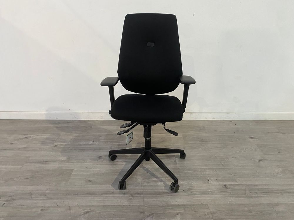 Posturite Positiv Grade BC Me 300 Black High Back Armless Office Chair RRP £626