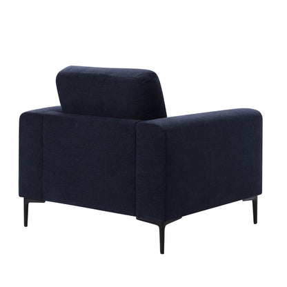 DUS-CC2-06530 Grade-B Dusk Malibu Armchair - Chenille Navy RRP £260.00