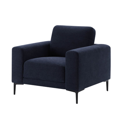 DUS-CC2-06530 Grade-B Dusk Malibu Armchair - Chenille Navy RRP £260.00
