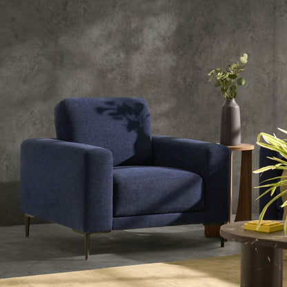 DUS-CC2-06530 Grade-B Dusk Malibu Armchair - Chenille Navy RRP £260.00