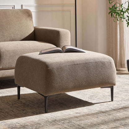 DUS-CC2-06751 Grade-B Dusk Malibu Pouffe - Chenille Mushroom RRP £199.00