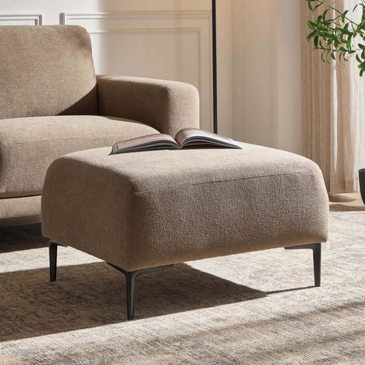 DUS-CC2-06751 Grade-B Dusk Malibu Pouffe - Chenille Mushroom RRP £199.00